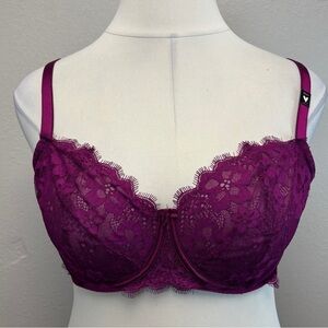 Victoria's Secret Purple Lace Bra - NEW! - Size 38DDD